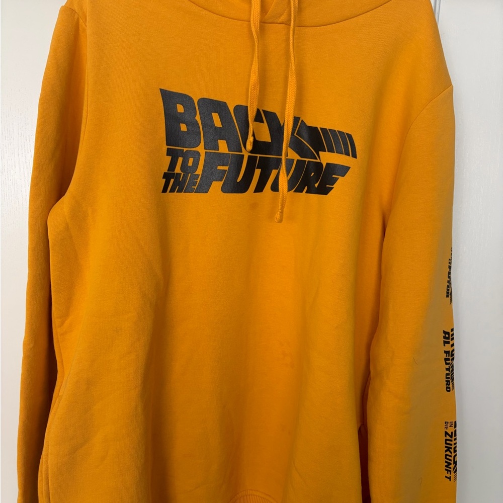 Men’s universal studios Back to the Future Yellow Hoodie
